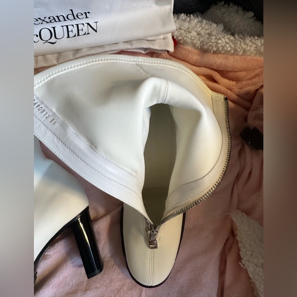 ALEXANDER MCQUEEN Neoprene Sock Boots US9 EU39 Made in Italy Authentic - Picture 7 of 17